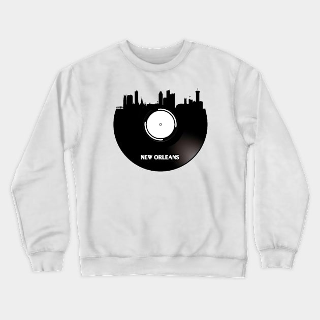 New Orleans Vinyl Crewneck Sweatshirt by Ferrazi